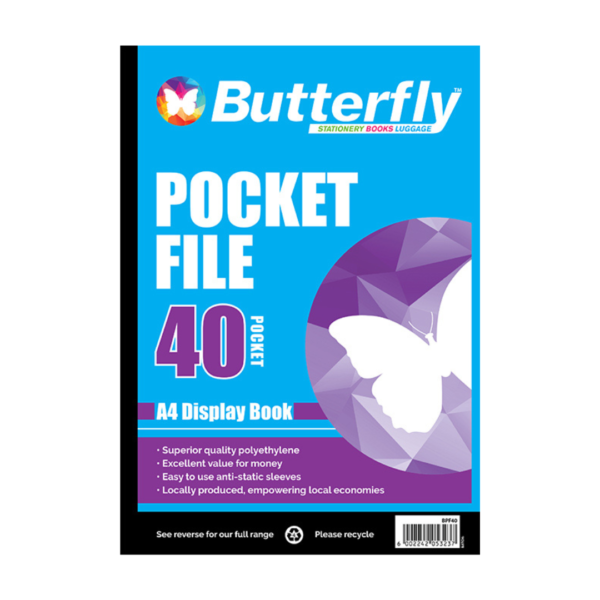Butterfly File A4 40 Pockets